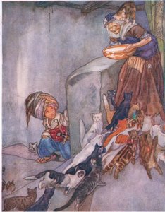 لبن للعائلة ، من كتاب الأطفال الكبير (Herbert Strang) الذي نشرته همفري ميلفورد ، مطبعة جامعة أكسفورد ، c.1920 بواسطة آن أندرسون