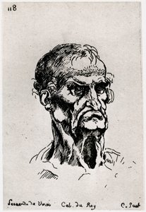 الرسم بعد ليوناردو دي فينشي ، c1710-1765 1924 بواسطة آن كلود فيليب دي كايلس