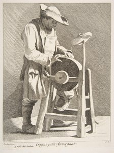 مبراة السكين ، 1742. بواسطة آن كلود فيليب دي كايلس