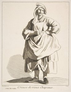 بائع متجول من القبعات القديمة ، 1742. بواسطة آن كلود فيليب دي كايلس