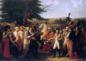 نابليون بونابرت يستلم مفاتيح فيينا في قصر شونبرون ، 13 نوفمبر 1805 بواسطة آن لويس جيروديت دي رويسي تريوسون