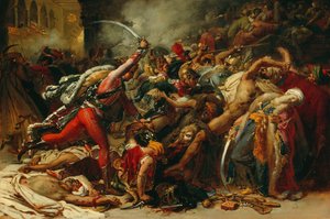 رسم تخطيطي لثورة القاهرة ، حوالي عام 1810.