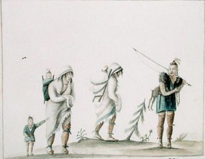 العائلة الهندية ، حوالي 1807 (ألوان مائية على ورق) بواسطة آن مارجريت هايد دي نوفيل