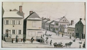 ركن وارن وشارع غرينتش ، 1809 بواسطة آن مارجريت هايد دي نوفيل