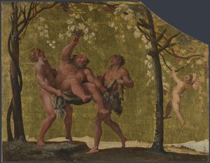 جمع Silenus العنب ، ج. 1598 بواسطة أنيبال كاراتشي