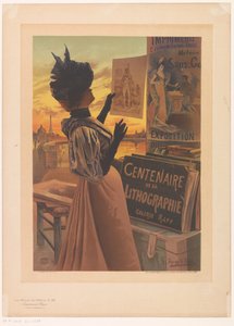إعلان عن Exposition du Centenaire de la Lithographie من تنظيم غاليري راب Les Maîtres de l