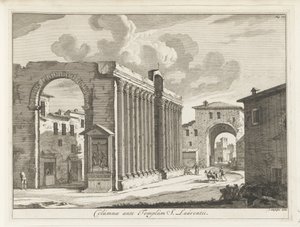 رواق سان لورينزو وروما أعمدة معبد S. Laurentii (العنوان على الكائن) مجلات اللوحات الايطالية (عنوان السلسلة) بواسطة مجهول
