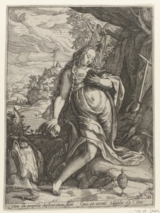 بقلم boetvaardige Maria Magdalena بواسطة هندريك جولتزيوس