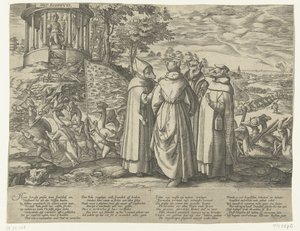 The Geese Chase the Foxes ، ج .1572 بواسطة مجهول