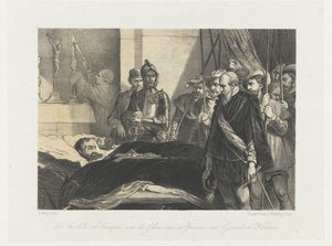 دفع آخر الاحترام لجثث إغموند وهورن ، 1568 آخر تكريم تم دفعه لجثث كونتس إيغموند وهورن (العنوان على الجسم) بواسطة الملكية الهولندية Steendrukkerij van CW Mieling