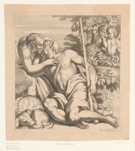 ديانا وإنديميون لوحات في Palazzo Farnese في روما (عنوان السلسلة) بواسطة أنيبال كاراتشي