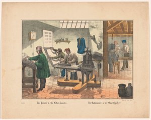 Drukkerij و lettergieterij الطابعة ومؤسس Lettter (العنوان على الكائن) بواسطة شركة جوزيف شولز