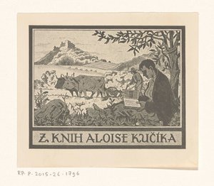 Ex libris van Aloise Kučík بواسطة مجهول