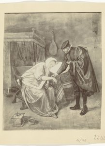 استنساخ صور للرسم "المرأة المريضة" لجان ستين متحف أمستردام. لا مالاد. - جان فان ستين. - مدرسة هولاندايز (العنوان على الكائن) بواسطة ليون وليفي (منسوب إلى)