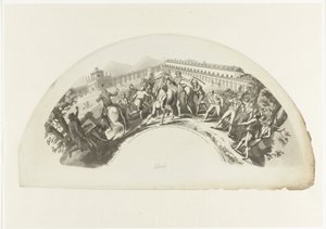 استيلاء القوات الفرنسية على مانويل دي جودوي في مدريد في 19 مارس 1808 شريحة 19. دي مارزو دي 1808. وارانجيز. Caida y Prision del Principe de la Paz (العنوان على الكائن) بواسطة بيرمان وكولمان