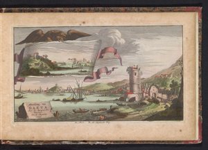 منظر من جيتا ، 1734 صورة جيتا ، غزاها الإسبان في 6 أغسطس 1734 (العنوان على الجسم) بواسطة إرفين ج. راتلباند وشركاه