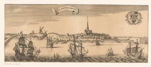منظر لـ Old Arnemuiden Old Arnemuyden (العنوان على الكائن) بواسطة يوهانس ميرتنز (ربما)
