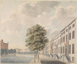 منظر من Herengracht في Spiegelstraat بواسطة جوهان تيلر