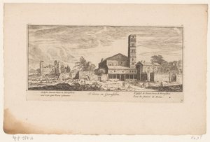 Gezicht op de Santa Croce في القدس ، تي روما S. Croce in Gier Jerusalem / Church of the Holy Cross in Jerusalem one (...) / L