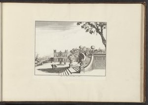 منظر لقصر في ليفورنو Palais du Grand duc de Florence à Livorne (العنوان على الكائن) القصور والمعالم الأثرية في البندقية وليفورنو ونابولي وروما (عنوان السلسلة) بواسطة ملكيور كوزيل (الأول) (ربما)
