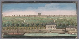 منظر لـ Chateau de Belle-Vue في Meudon Autre vüe du Chateau de Belle-Vüe (...) (العنوان على الكائن) بواسطة جاك ريغو (ربما)