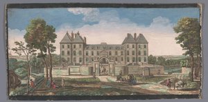 منظر لـ Château de Saint-Maur Vûe du Chateau Royal de Saint Maur (العنوان على الكائن) بواسطة جاك ريغو (ربما)
