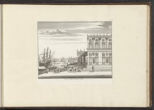 منظر لقصر الكاردينال مونتالتو في نابولي Palais du Cardinael Mont Alto à Naples (العنوان على الكائن) القصور والمعالم الأثرية في البندقية وليفورنو ونابولي وروما (عنوان السلسلة) بواسطة ملكيور كوزيل (الأول) (ربما)