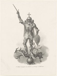 القديس ميخائيل ينتصر على الشيطان بالجبن الهولندي 1830 سانت ميشيل vainqueur du diable au fromage d