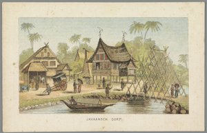 القرية الجاوية في المعرض العالمي بأمستردام 1883 القرية الجاوية (العنوان على الكائن) ذاكرة أمستردام عام 1883 (عنوان السلسلة على الجسم) بواسطة إمريك وبينجر