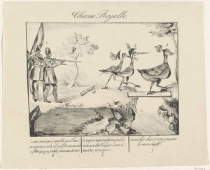 رويال هانت ، 1830 Chasse Royalle (العنوان على الكائن) بواسطة مجهول