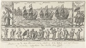 نسخة بعد طباعة العنوان الأصلية لـ Houtmans Journael vande reyse der Hollandtsche سفن Ghedaen في شرق الهند ، 1598 بواسطة مجهول