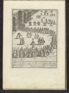 التقى Optocht مع de doge en Serenissima Signoria على جبل San Marcoplein te Venetië Scènes uit het Venetiaanse leven (عنوان المسلسل) Habiti d