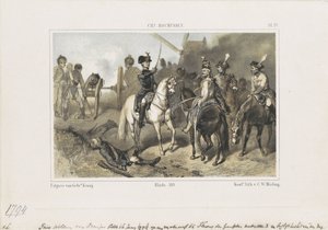 الأمير وليام في معركة فلوروس 1794 بواسطة الملكية الهولندية Steendrukkerij van CW Mieling