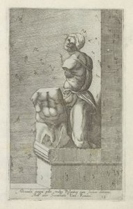 سكلبتور فان باسكينو جندي من الإسكندر الأكبر ، المعروف باسم Pasquinus ، يحمل Phocius (...) (العنوان على الكائن) المنحوتات العتيقة في روما (عنوان السلسلة) أيقونات التماثيل القديمة لمدينة روما والتي تظهر في الأماكن العامة (عنوان السلسلة) بواسطة مجهول