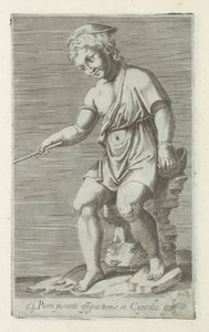 Sculptuur van een vissende jongen صورة لصبي الصيد في مبنى الكابيتول في روما (العنوان على الجسم) المنحوتات العتيقة في روما (عنوان السلسلة) أيقونات التماثيل القديمة لمدينة روما والتي تظهر في الأماكن العامة (عنوان السلسلة) بواسطة مجهول