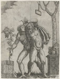 Silenus مدعوم من قبل شاب صغير بواسطة ماركانتونيو رايموندي