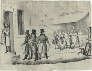 رسم كاريكاتوري على C. Seyn ، 1838-1839 بواسطة ليندرت سبرينغر (أنا)