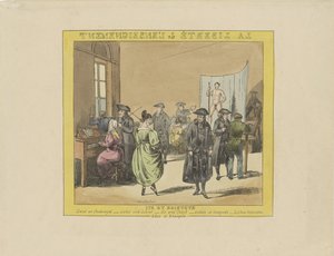 رسم كاريكاتوري عن حرية التعليم ، 1828 La Liberté de l