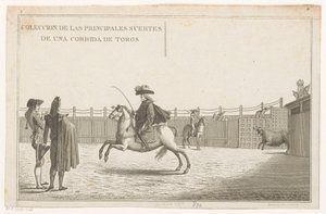 مصارعو الثيران في الساحة Coleccion de las Principales suertes de una corrida de toros (عنوان السلسلة على الكائن) مجموعة من أهم المناورات في مصارعة الثيران (عنوان المسلسل) بواسطة أنطونيو كارنيسيرو