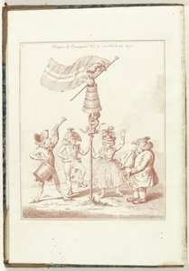 سلسلة Titelprint van: تجديد هولندا ، 1795 تجديد هولندا (العنوان على الكائن) Hollandia Regenerata (Italiaanse kopie) (عنوان المسلسل) تجديد هولندا: مرآة لجميع الشعوب المجددة (عنوان السلسلة على الكائن) بواسطة جيمس جيلراي (ربما)