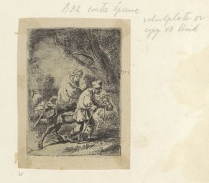 رحلة إلى مصر: لوحة صغيرة Recueil de Rembrandt بواسطة H. L. Basan ، 1807/1808 ، 65 (124) (عنوان السلسلة) Recueil de quatre-vingt-cinq estampes originales (عنوان المسلسل) بواسطة مجهول