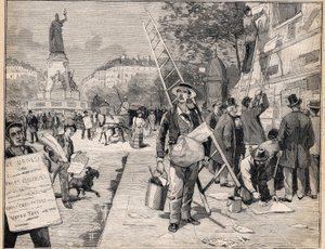 عرض خلال فترة الانتخابات في فرنسا. نقش على "" لو بيتي باريزيان "" في 20/8/1893. بواسطة مجهول مجهول