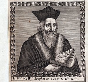 إدوارد كيلي أو إدوارد تالبوت (1555-1597) - عمل مجهول ، نقش بواسطة مجهول مجهول