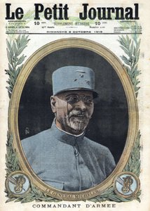 الحرب العالمية الأولى 1914-1918 (الحرب 14-18). صورة للجنرال جوزيف ألفريد ميشيلر (1861-1931) في "لو بيتي جورنال" في 8/10/1916 بواسطة مجهول مجهول