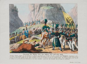 Guerre russo-turque de 1828-1829 - جيش غراف إيفان إيفانوفيتش ديبيتش (هانز كارل فريدريش أنطون فون ديبيتش وناردين أو إيفان إيفانوفيتش ديبيتش زابالكانسكي بواسطة مجهول مجهول