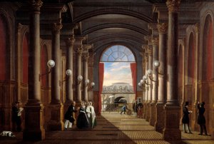 منظر داخلي لمحطة سانت لازار السابقة (سان لازار) لوحة مجهولة المصدر. 1845 الأحد. 1،35x1،85 م باريس ، متحف كارنافالي بواسطة مجهول مجهول
