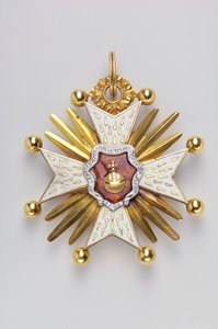 مملكة بافاريا - وسام القديس هوبرت: شارة (معكوسة) - 1700-1750 بواسطة مجهول مجهول