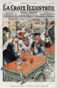 تجار البرتقال (La valence) في باريس عام 1905 - غلاف "La-Croix-Illustree" عام 1905 بواسطة مجهول مجهول