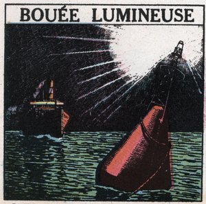 إشارات ضوئية: عوامة ضوئية. رسم توضيحي مجهول عام 1925. مجموعة خاصة. بواسطة مجهول مجهول