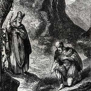 Martial de Limoges أو Saint Martial (القرن الثالث) تحويل زعيم الشعب السلتي Lemovices - نقش عام 1846 في "" حياة القديسين "" ". مجموعة خاصة. بواسطة مجهول مجهول